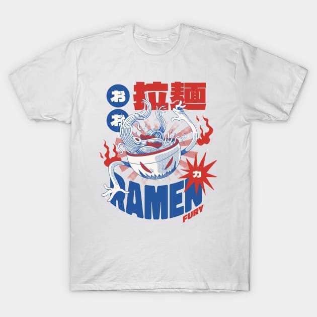 Dark Great Ramen Off Kanagawa Ramen Monster Japanese Food T-Shirt by playingtheangel